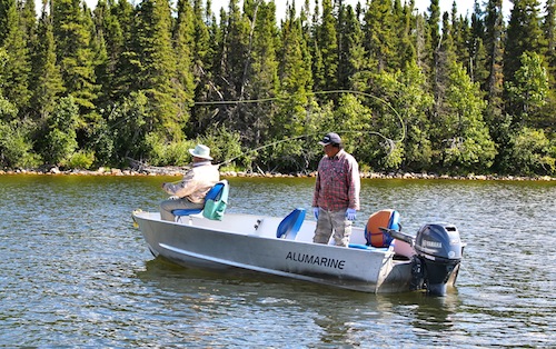 Fly fishing action